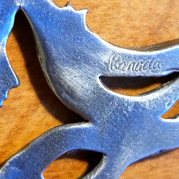 Vtg Pewter pin - brooch - Starry Girl - Picture 7 of 8